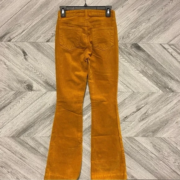 L’AGENCE | The Affair High Rise Flare Corduroy Pants Mustard - Picture 5 of 6